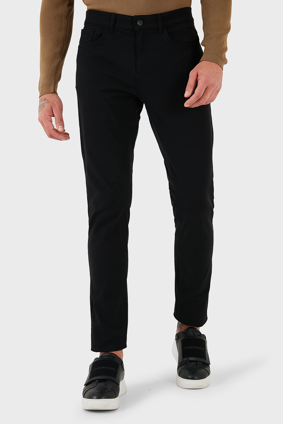 Bluemint Streç Pamuklu Regular Fit Normal Bel Düz Paça Jeans Erkek Kot Pantolon BM23009178MS 111 SİYAH