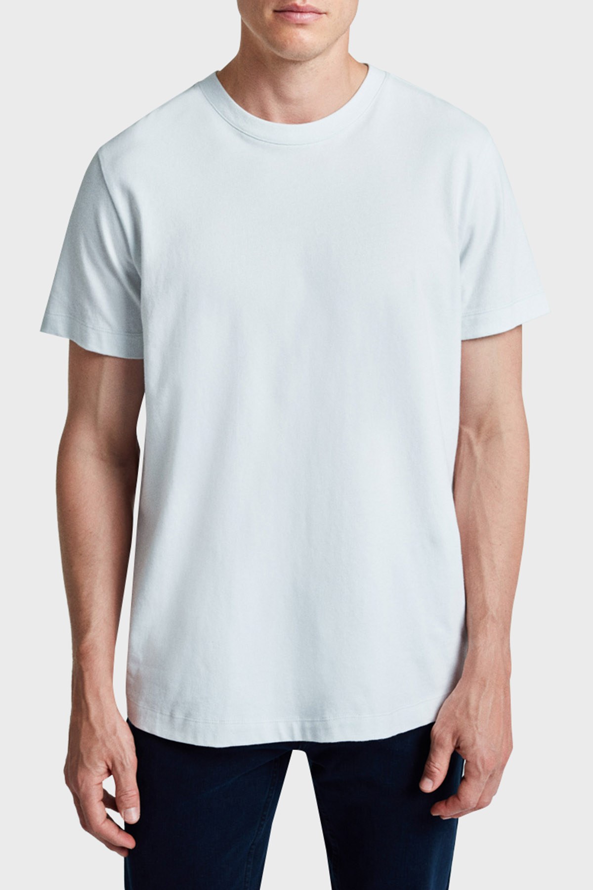Bluemint William Brushed % 100 Pamuk Comfort Fit Bisiklet Yaka Erkek T Shirt BM24001389MW 630 MİNT