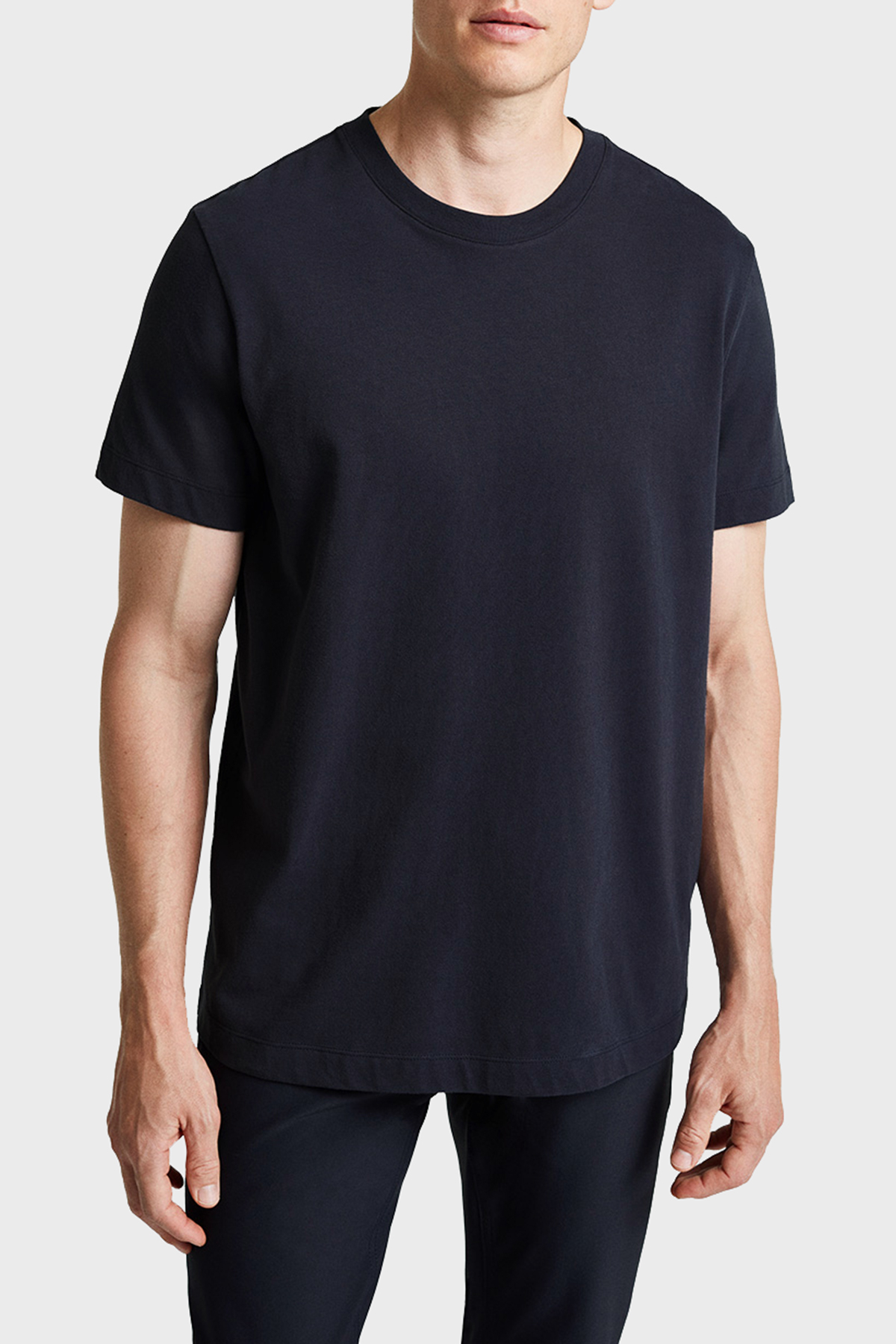 Bluemint William Brushed % 100 Pamuk Comfort Fit Bisiklet Yaka Erkek T Shirt BM24001389MW1 106 LACİVERT