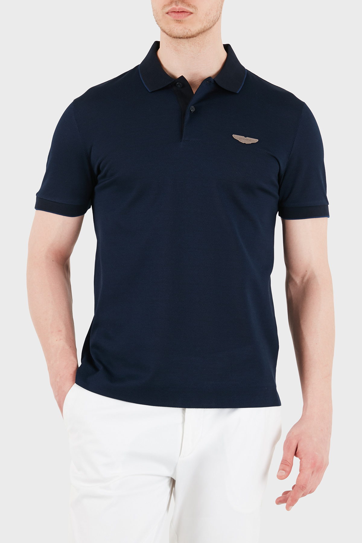 Boss % 100 Pamuk Regular Fit Düğmeli Erkek Polo 50566650 404 LACİVERT