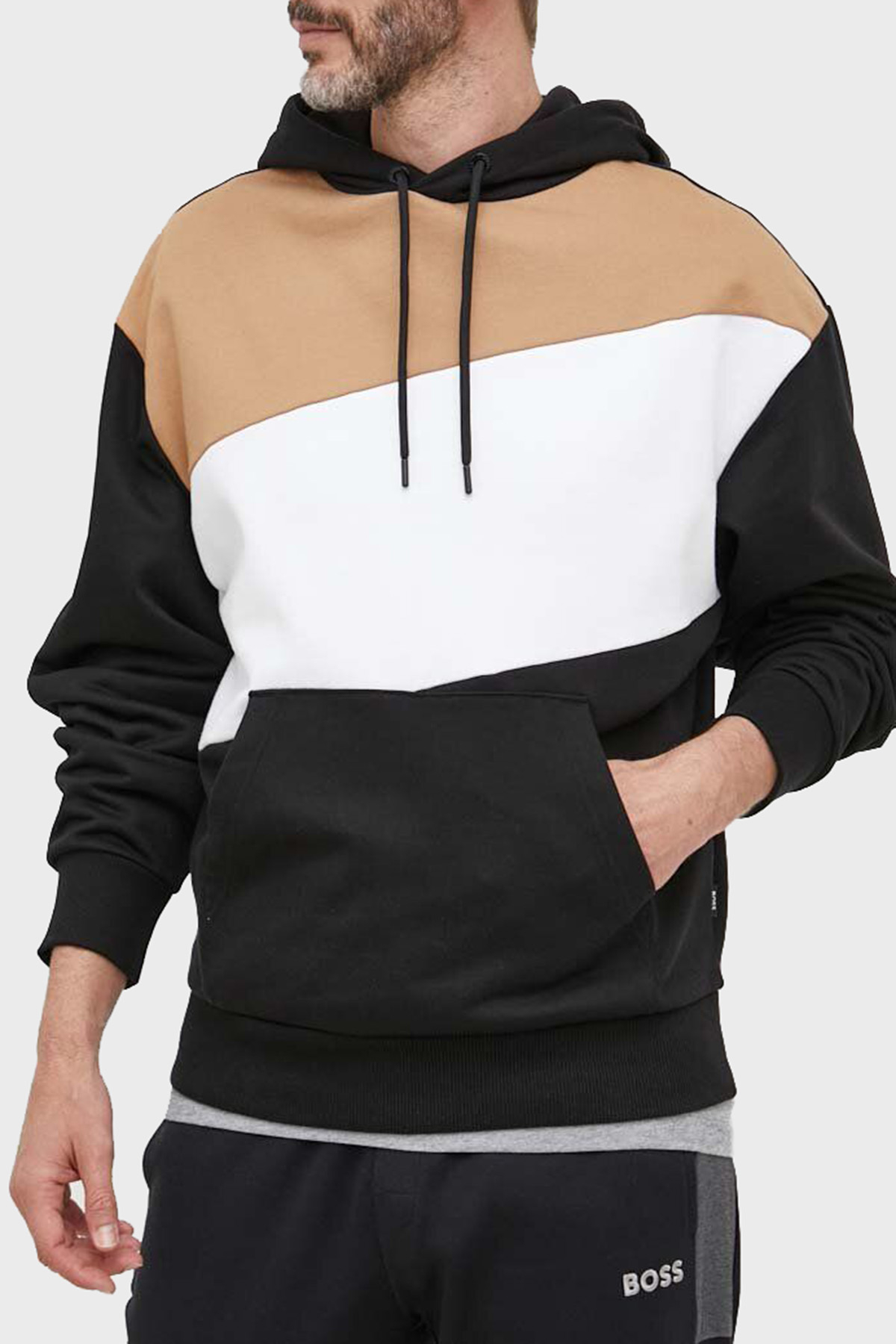 Boss % 100 Pamuk Regular Fit Kapüşonlu Erkek Sweat 50495734 001 SİYAH
