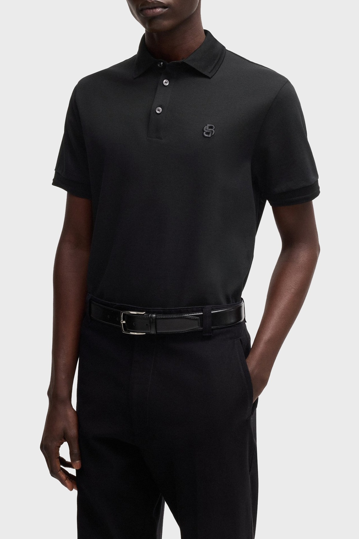 Boss % 100 Pamuk Regular Fit Logolu Erkek Polo Yaka T Shirt 50533355 001 SİYAH