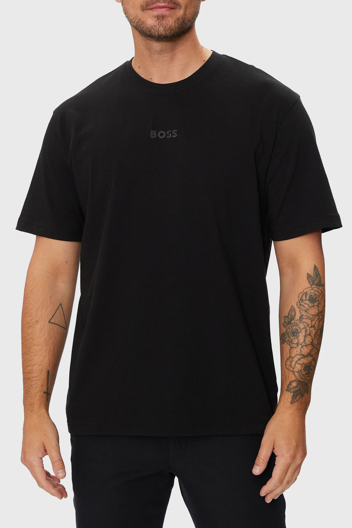 Boss % 100 Pamuklu Oversize Fit Erkek T Shirt 50519368 001 SİYAH