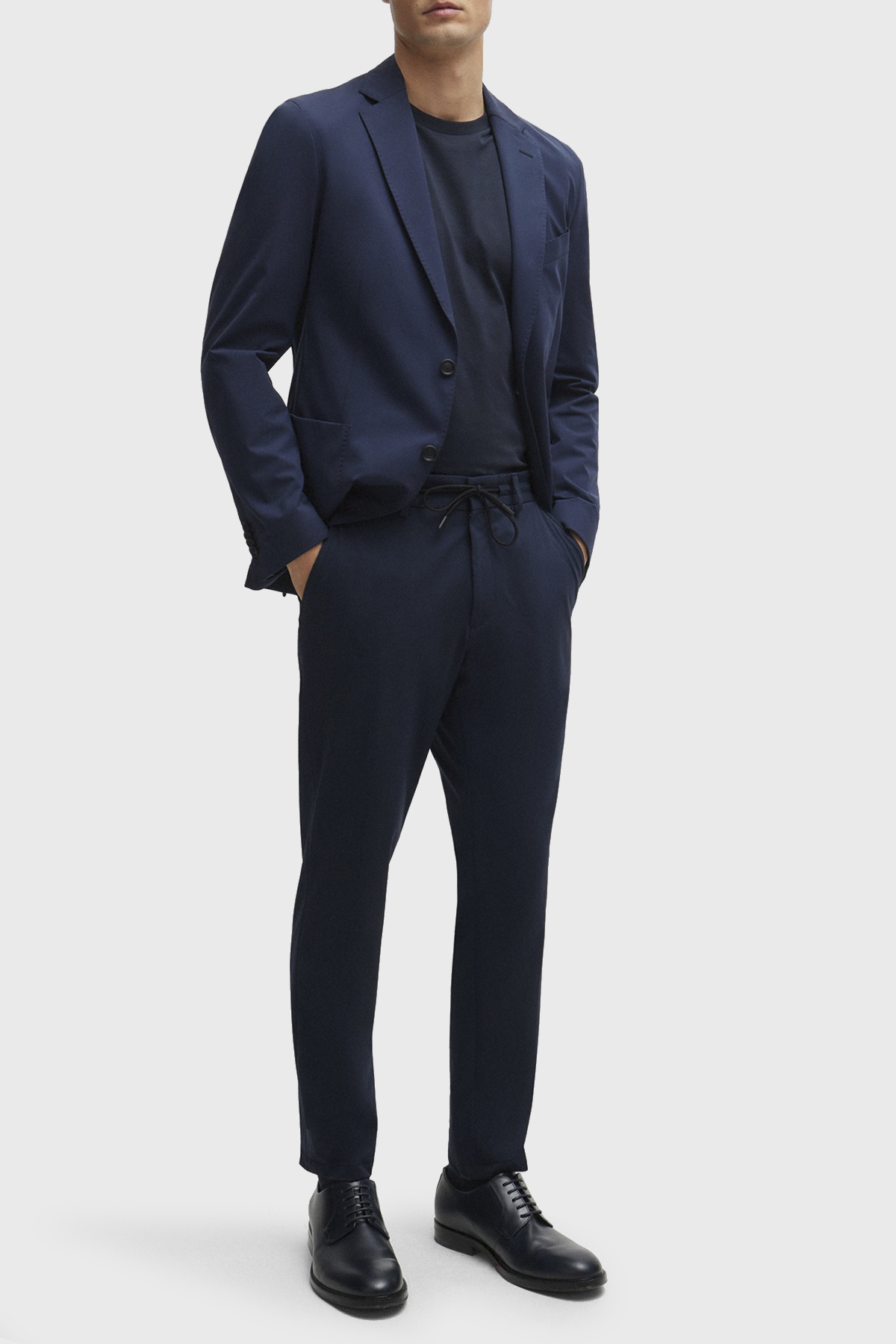 Boss Belden Bağlamalı Streç Jarseden Slim Fit Erkek Pantolon 50502477 404 LACİVERT