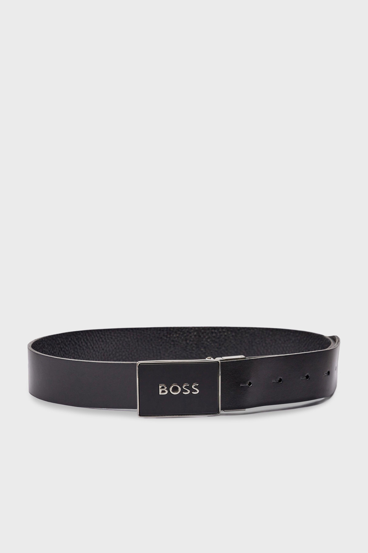 Boss Deri Logolu Erkek Kemer 50529690 001 SİYAH