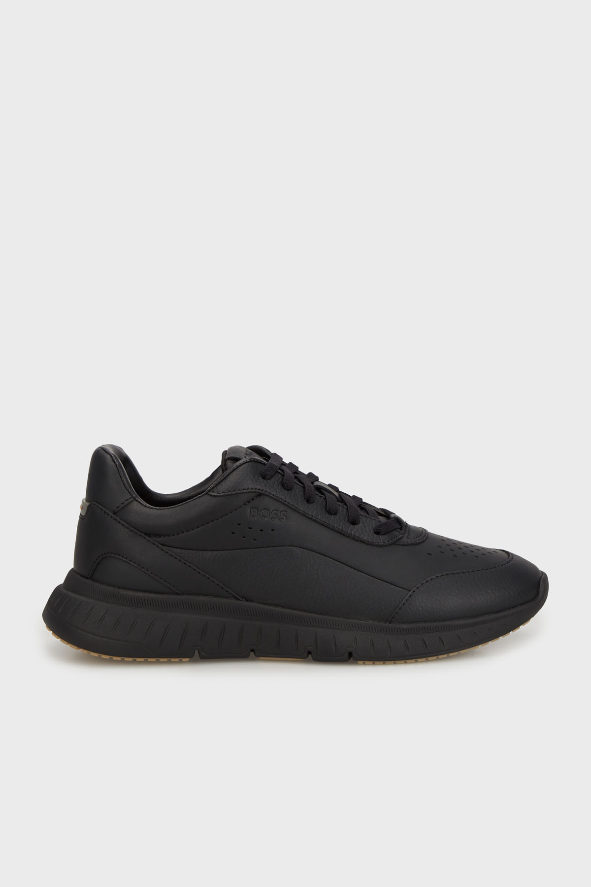 Boss Deri Logolu Sneaker Erkek Ayakkabı 50552902 005 SİYAH