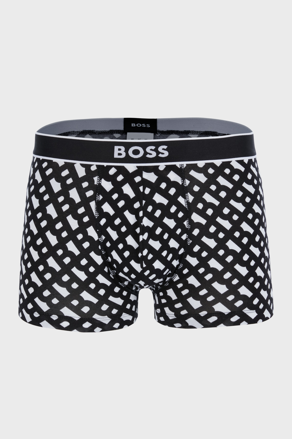 Boss Desenli Streç Pamuklu Konforlu Erkek Boxer 50479053 002 SİYAH