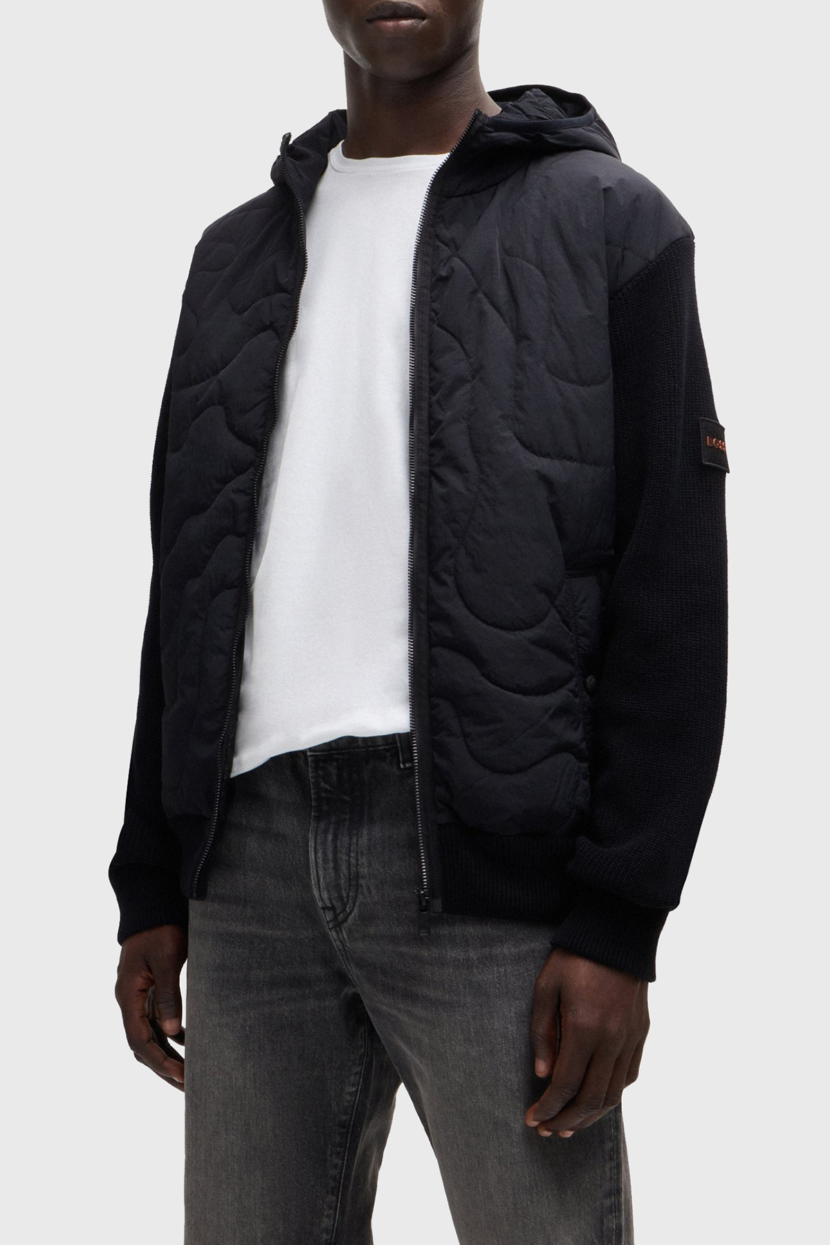 Boss Dolgulu Regular Fit Kapüşonlu Erkek Mont 50516886 001 SİYAH