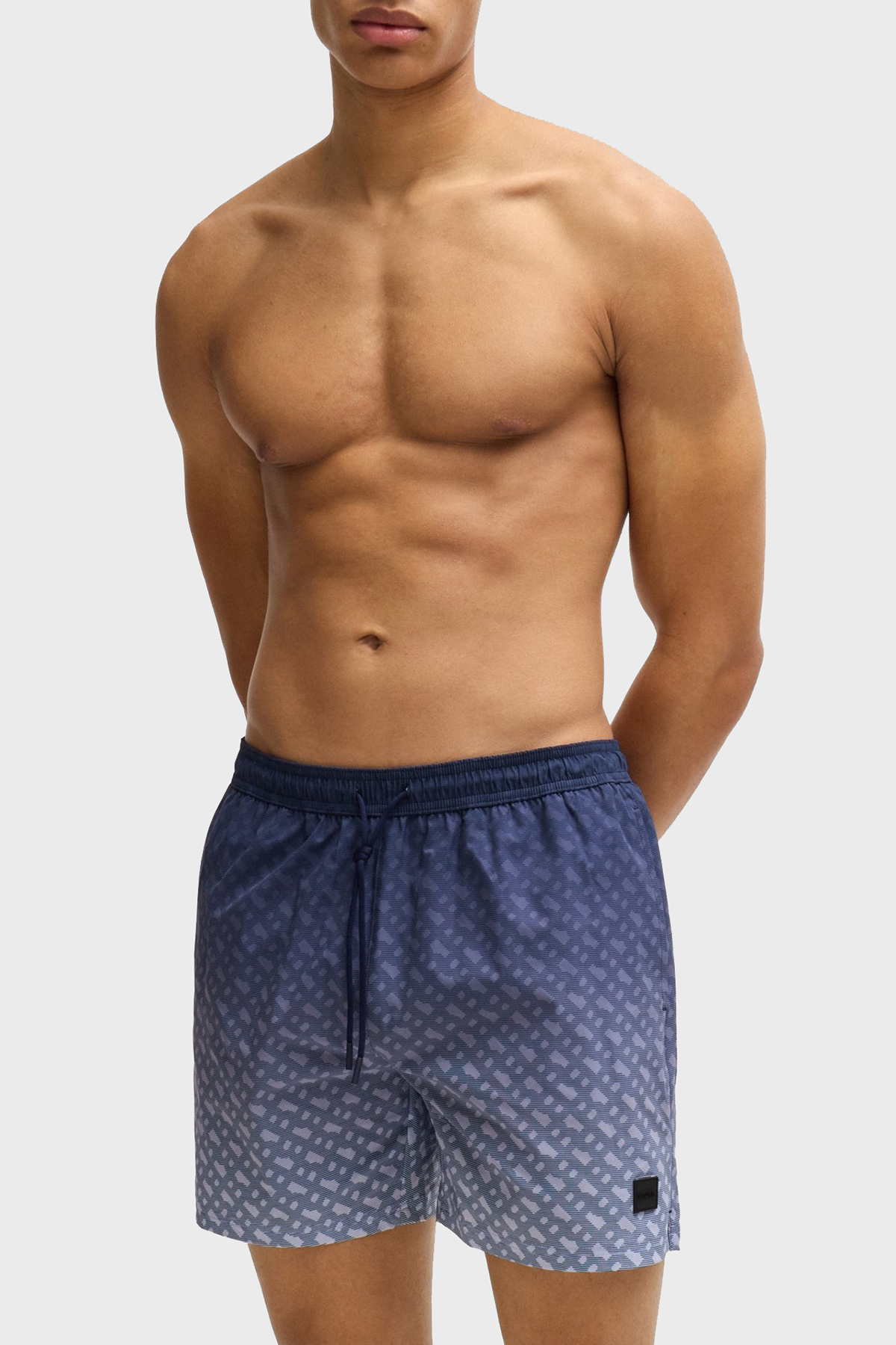 Boss Efekt Desenli Cepli Mayo Erkek Short 50534343 413 MAVİ