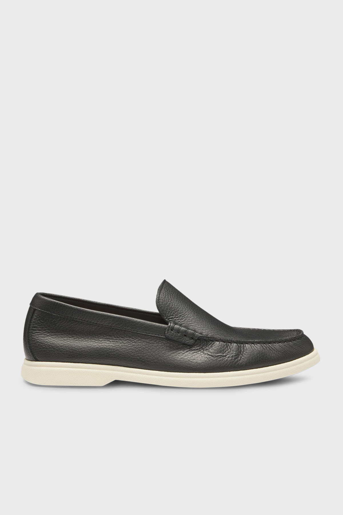 Boss Hakiki Deri Bağcıklı Loafer Erkek Ayakkabı 50536173 002 SİYAH
