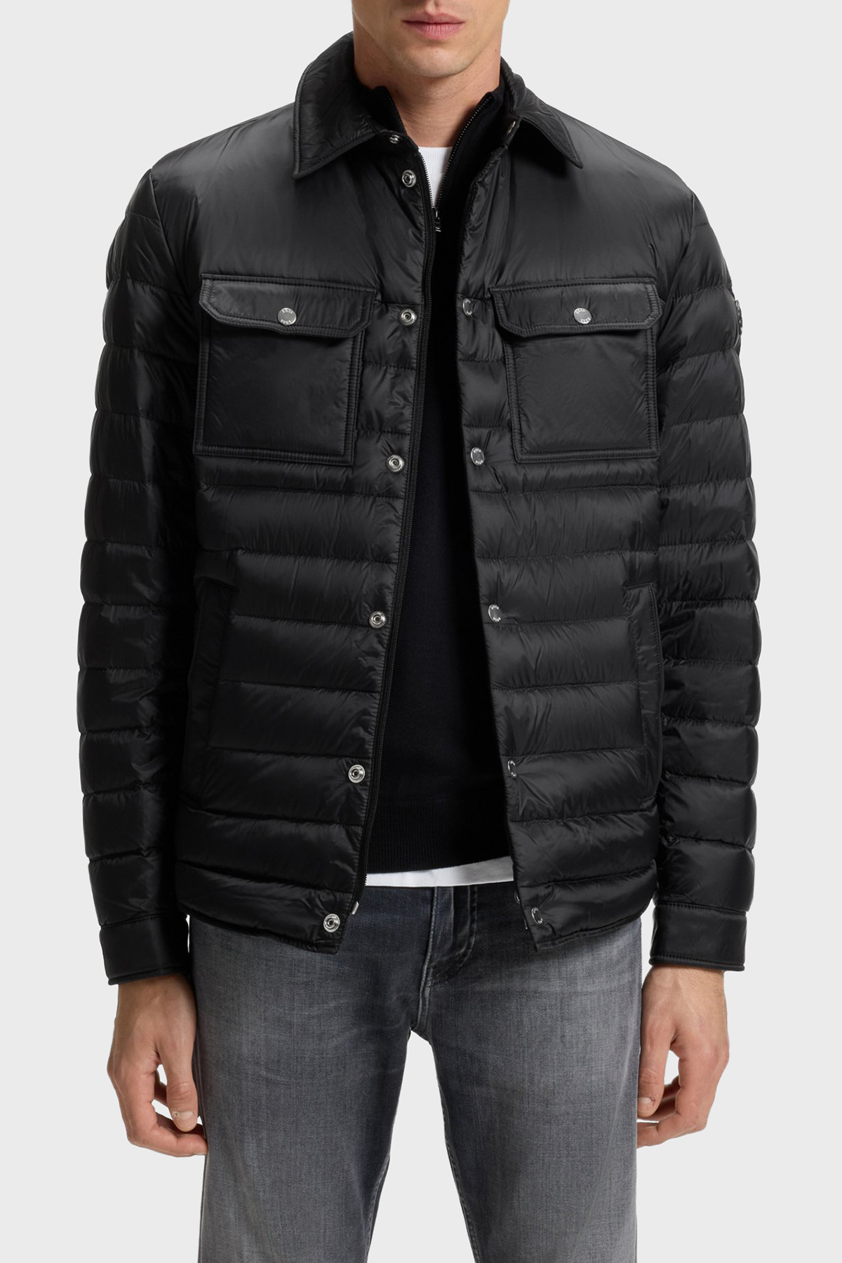 Boss Kapitoneli Regular Fit Kuş Tüyü Dolgulu Su İtici Şişme Erkek Mont 50540456 001 SİYAH