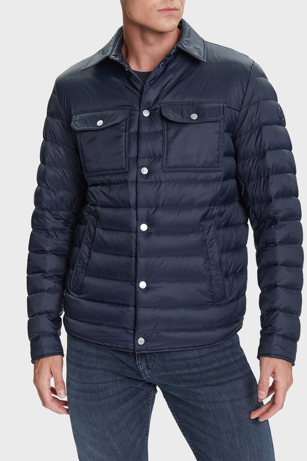 Boss Kapitoneli Regular Fit Kuş Tüyü Dolgulu Su İtici Şişme Erkek Mont 50540456 404 LACİVERT