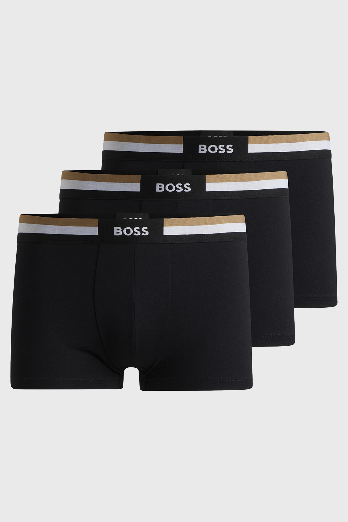 Boss Logolu Pamuklu 3 Pack Erkek Boxer 50516542 001 SİYAH