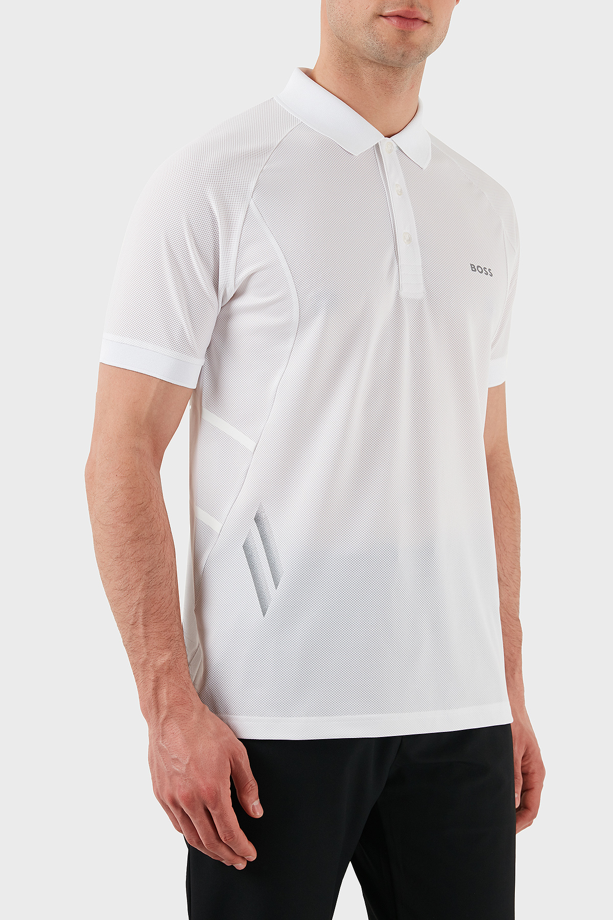 Boss Logolu Slim Fit Düğmeli Erkek Polo Yaka T Shirt 50506142 100 BEYAZ