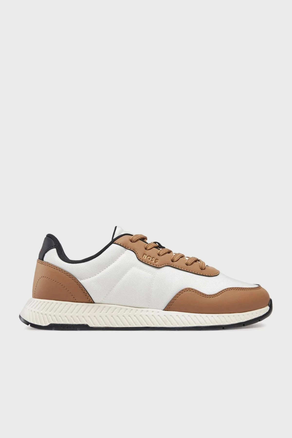 Boss Logolu Sneaker Erkek Ayakkabı 50536481 124 BEYAZ-KAHVE