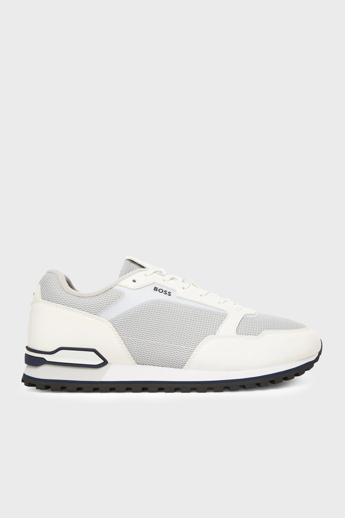 Boss Logolu Sneaker Erkek Ayakkabı 50557903 104 BEYAZ-GRİ