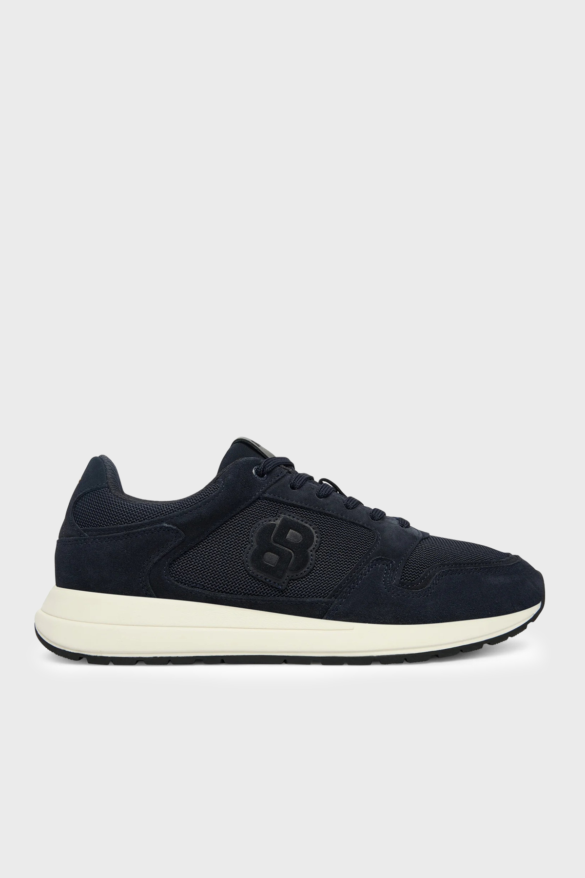 Boss Logolu Süet Detaylı Sneaker Erkek Ayakkabı 50554612 401 LACİVERT