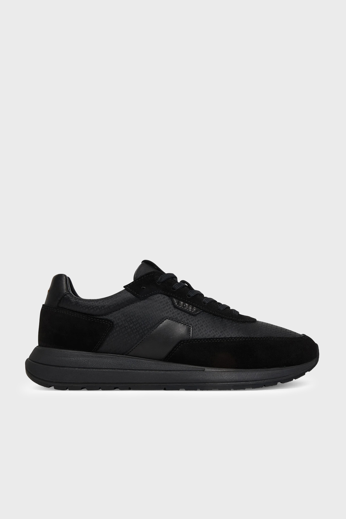 Boss Logolu Süet Detaylı Sneaker Erkek Ayakkabı 50557841 005 SİYAH