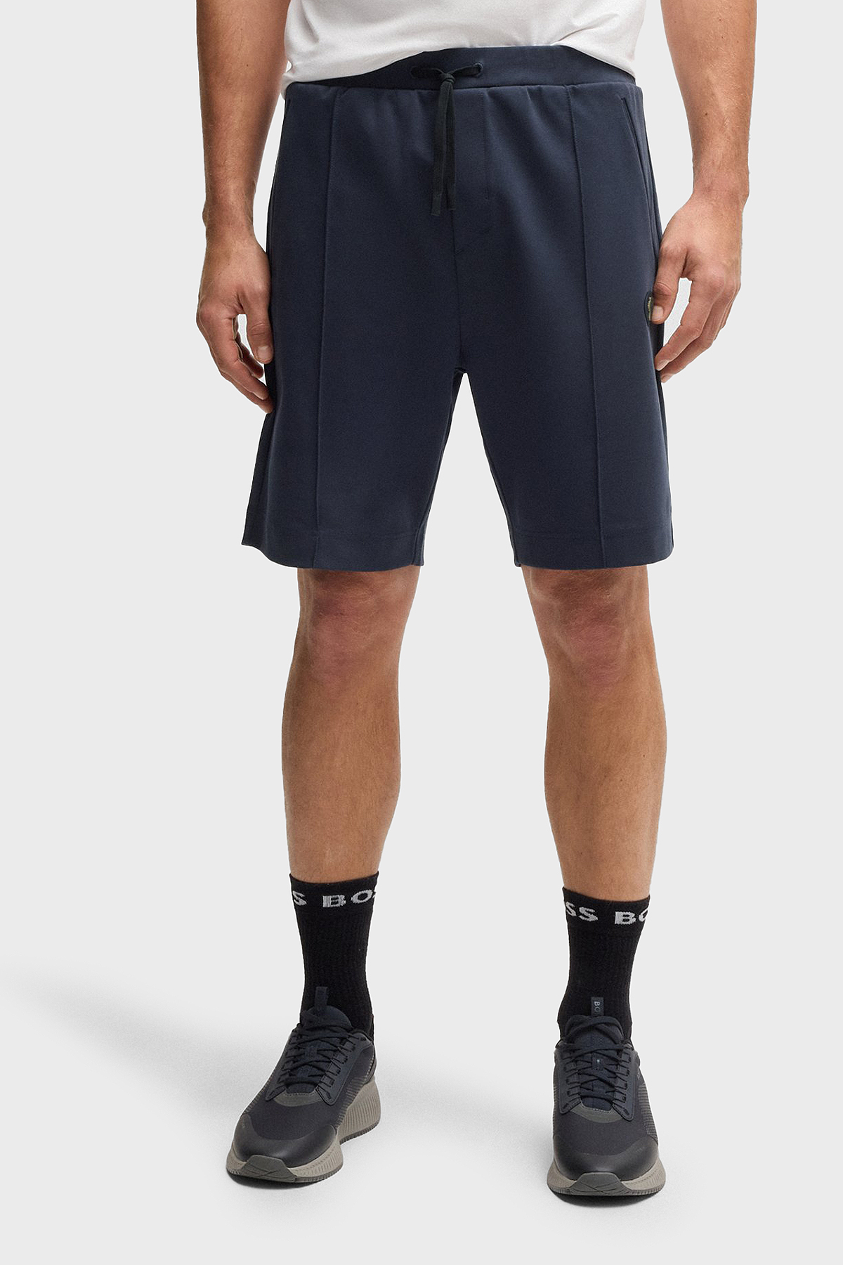 Boss Pamuk Karışımlı Relaxed Fit Normal Bel Spor Erkek Short 50537534 402 LACİVERT