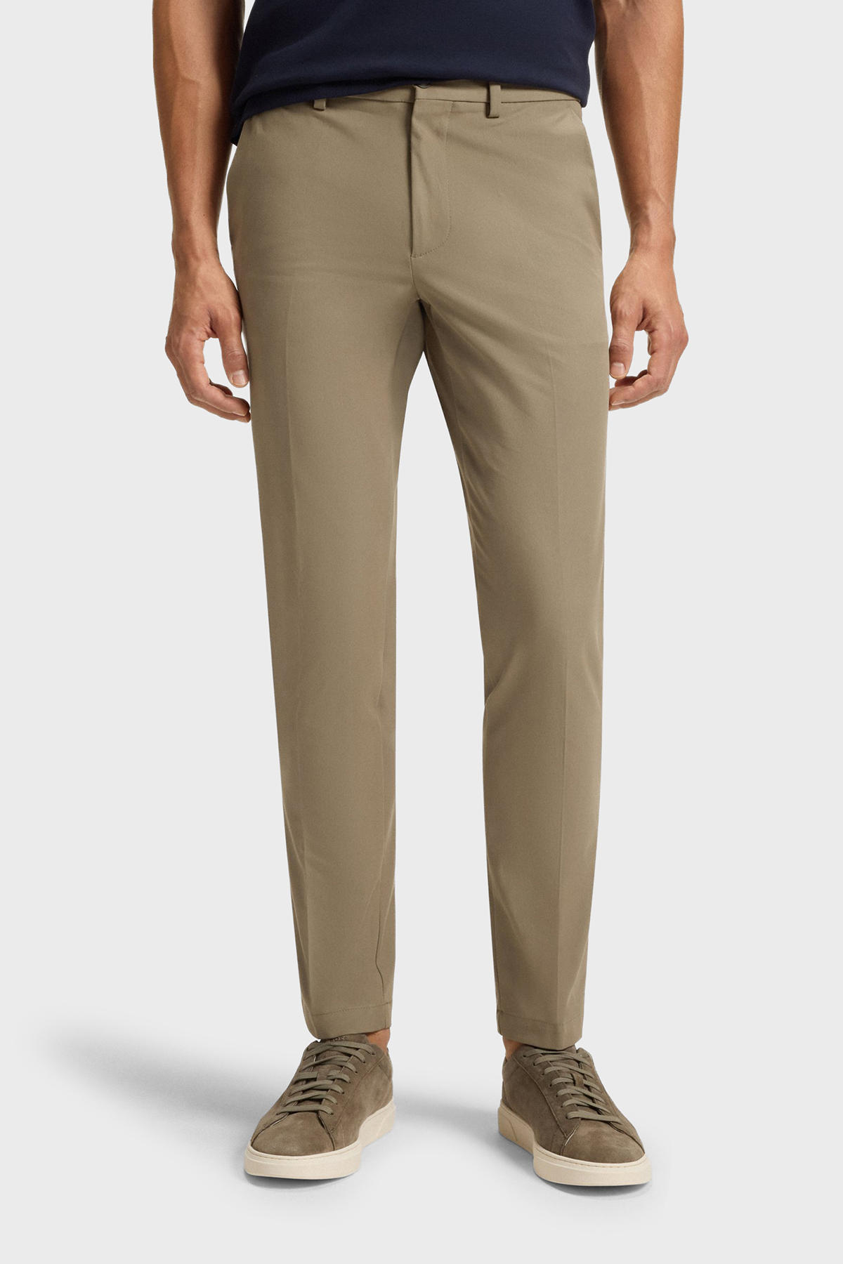 Boss Pamuk Karışımlı Slim Fit Daralan Paça Erkek Pantolon 50543945 252 BEJ