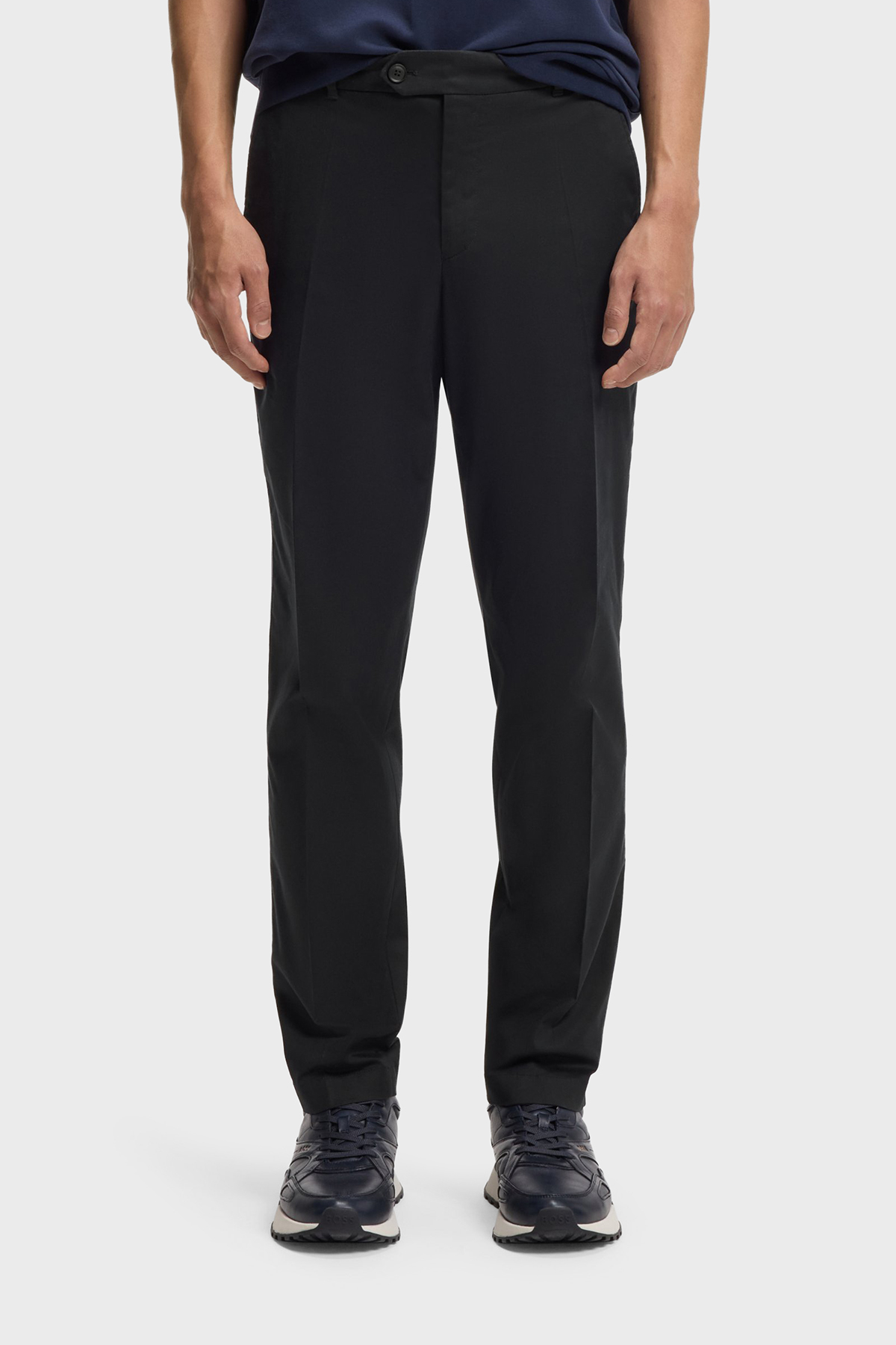 Boss Pamuk Karışımlı Slim Fit Normal Bel Düz Paça Klasik Erkek Pantolon 50555842 404 LACİVERT