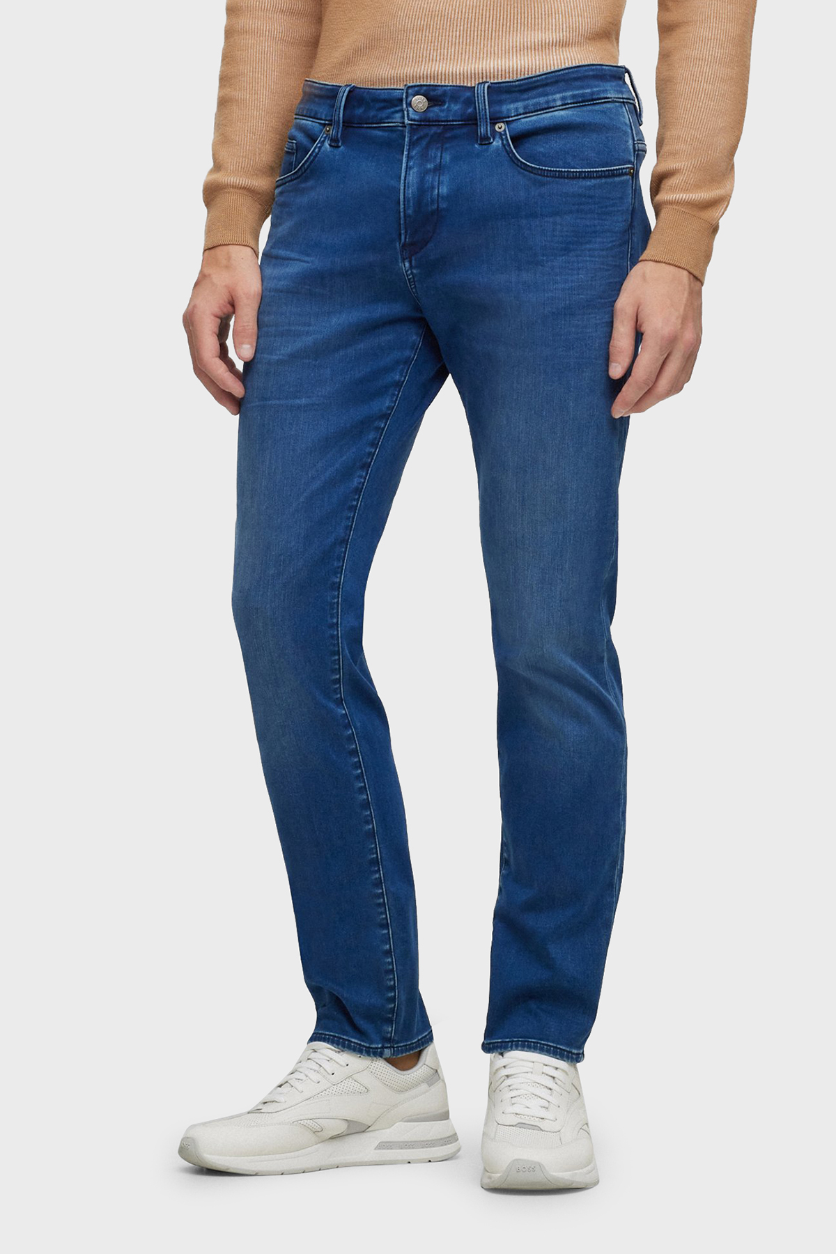 Boss Pamuk Karışımlı Streç Slim Fit Jeans Erkek Kot Pantolon 50501670 425 LACİVERT