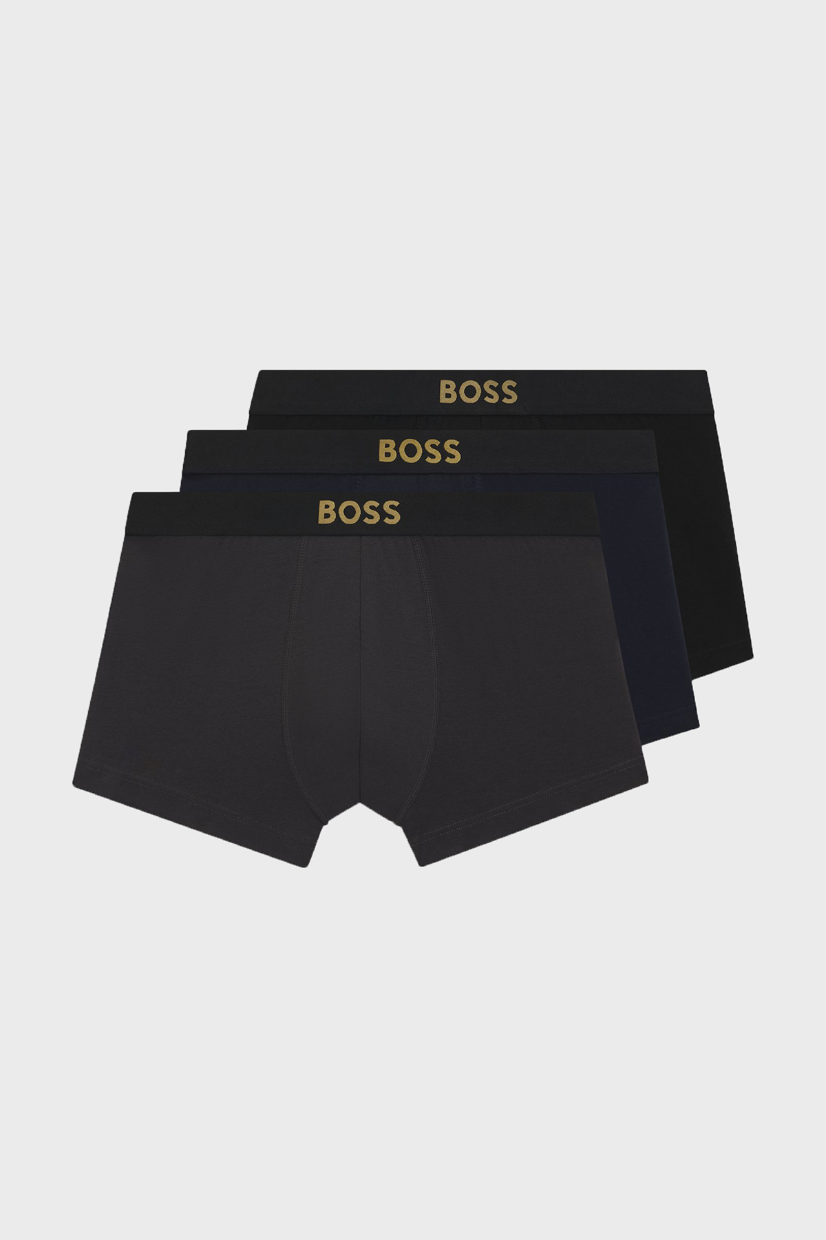Boss Pamuklu Logolu 3 Pack Erkek Boxer 50546764 990 SİYAH