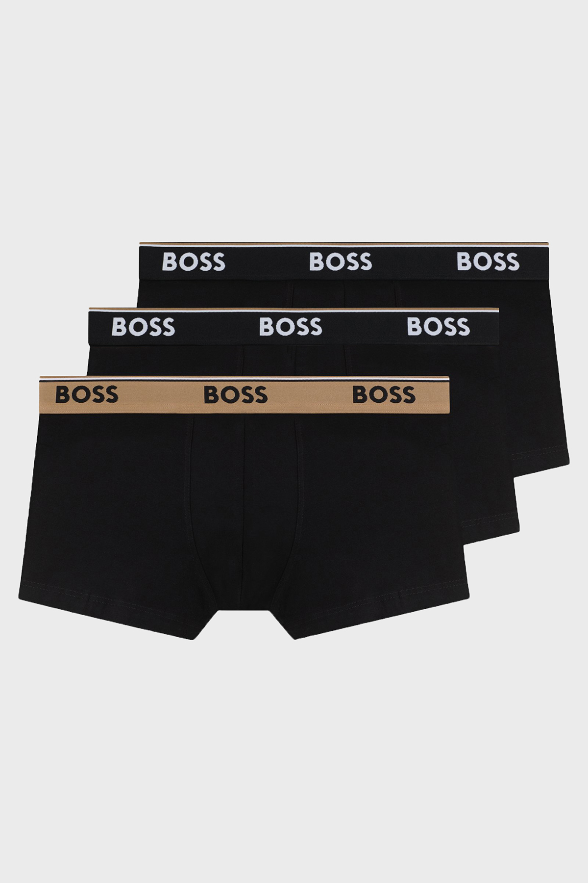 Boss Pamuklu Logolu 3 Pack Erkek Boxer 50554443 261 SİYAH