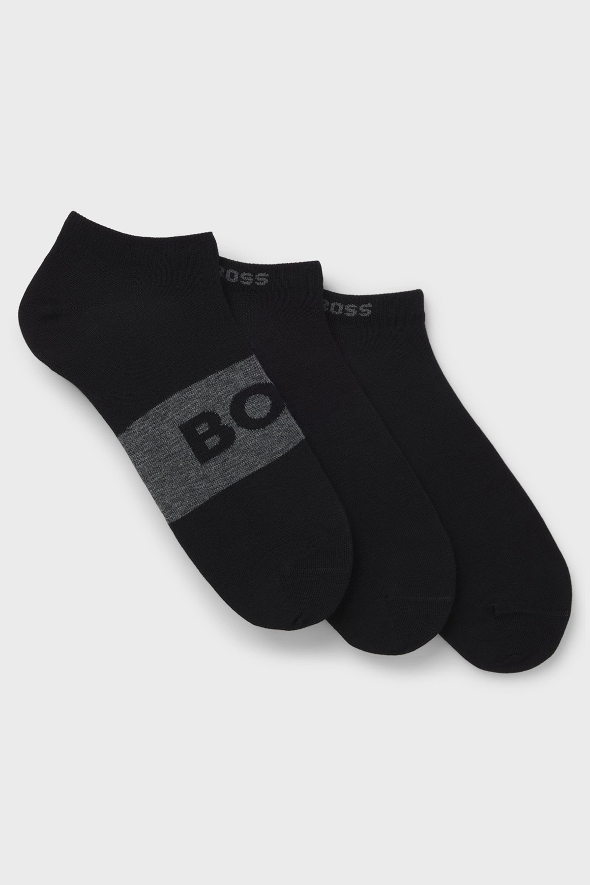 Boss Pamuklu Logolu 3 Pack Erkek Çorap 50543482 001 SİYAH