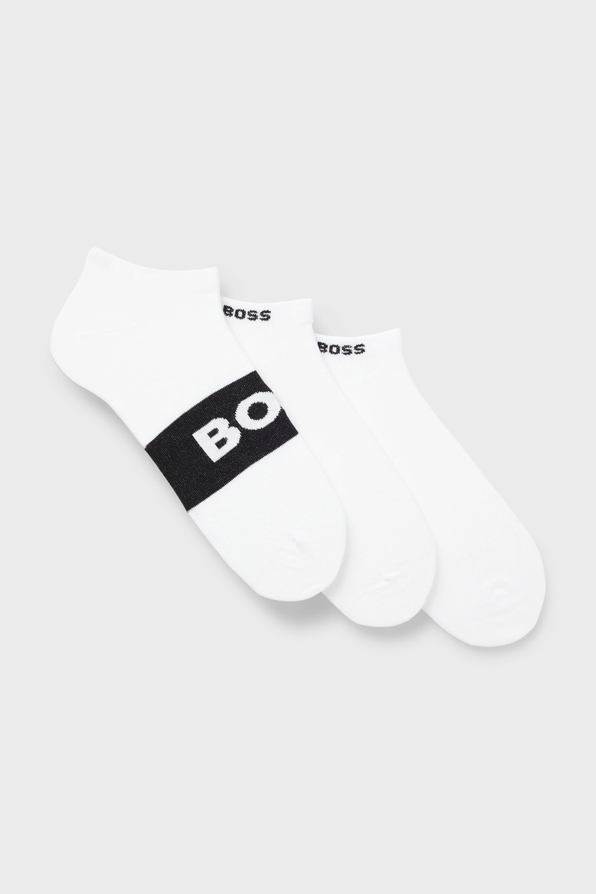 Boss Pamuklu Logolu 3 Pack Erkek Çorap 50543482 100 BEYAZ