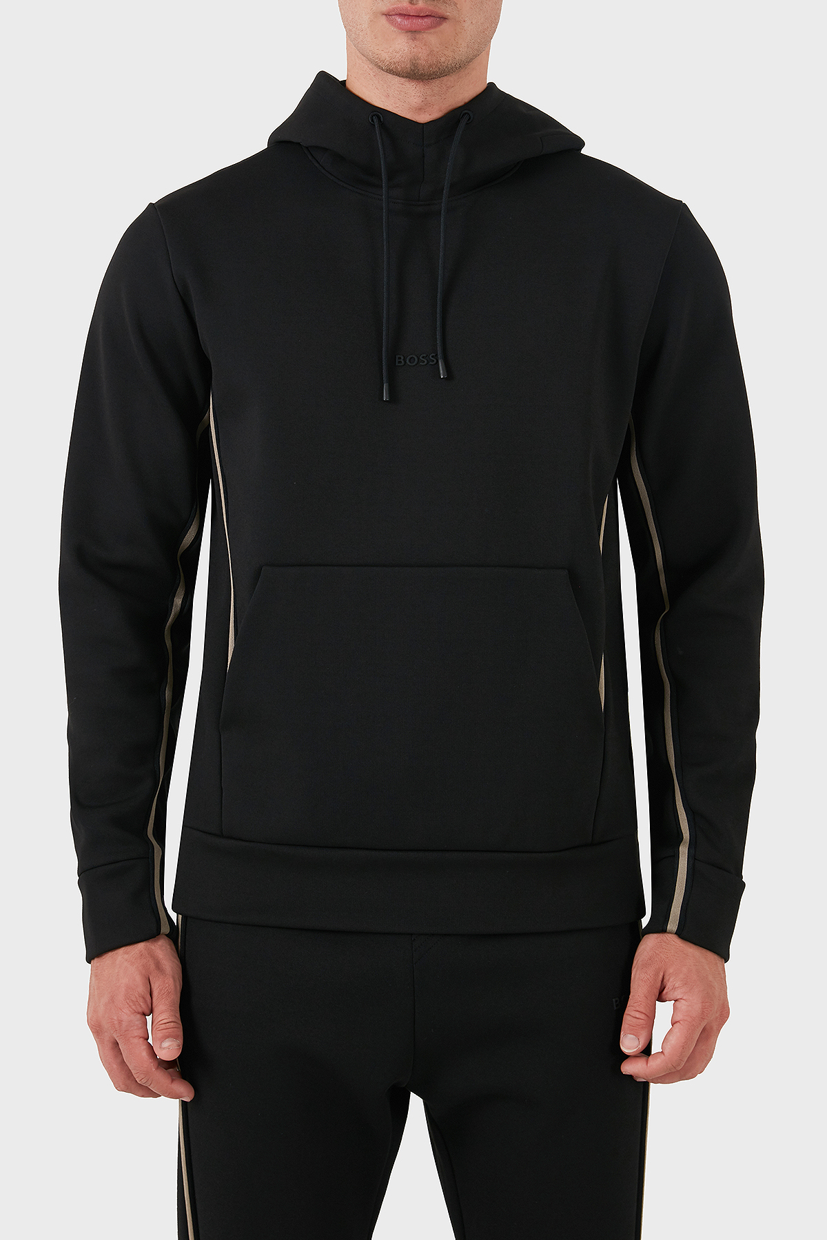 Boss Pamuklu Logolu Regular Fit Kapüşonlu Erkek Sweat 50523905 001 SİYAH