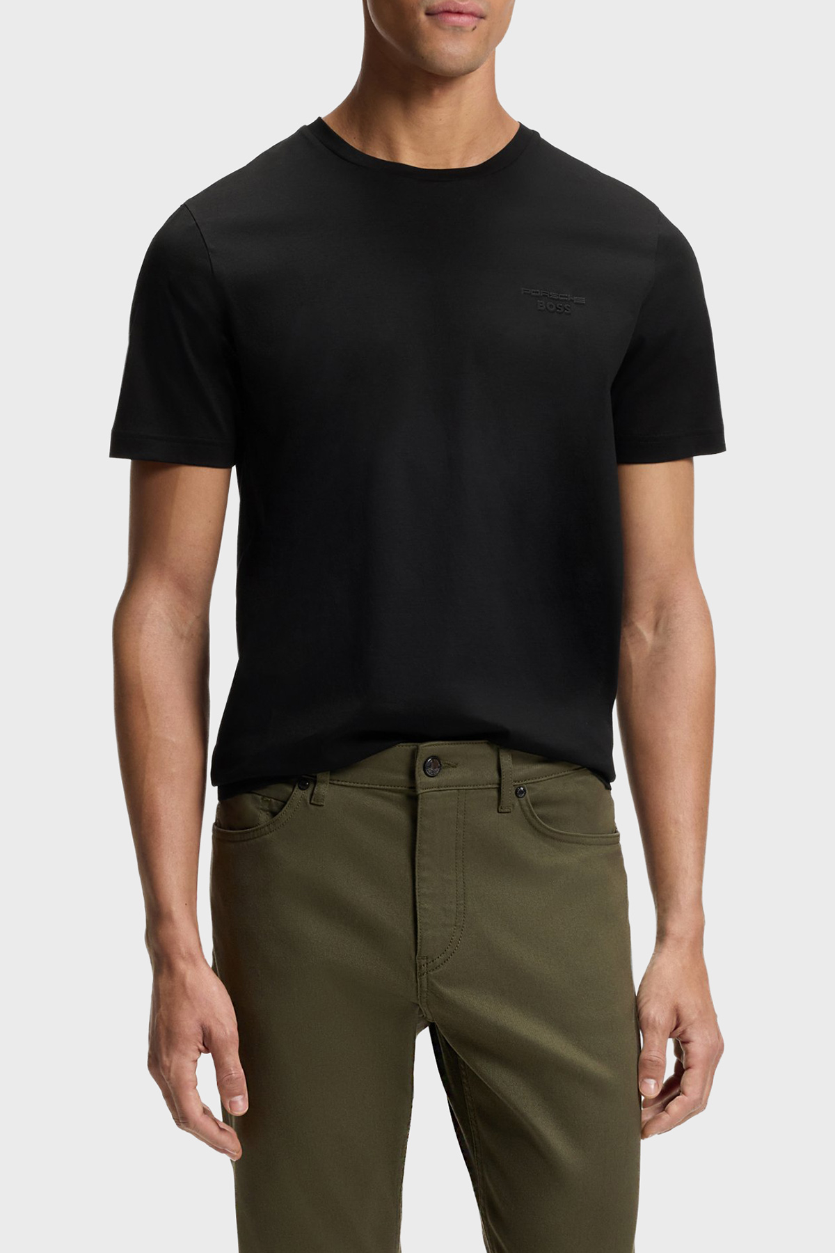 Boss Pamuklu Regular Fit Bisiklet Yaka Erkek T Shirt 50562696 001 SİYAH