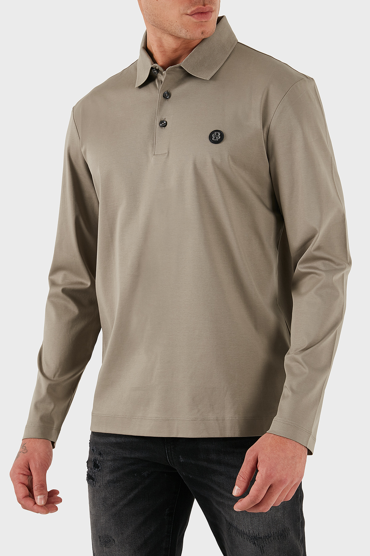 Boss Pamuklu Regular Fit Düğmeli Erkek Polo Yaka Sweat 50523917 245 HAKİ