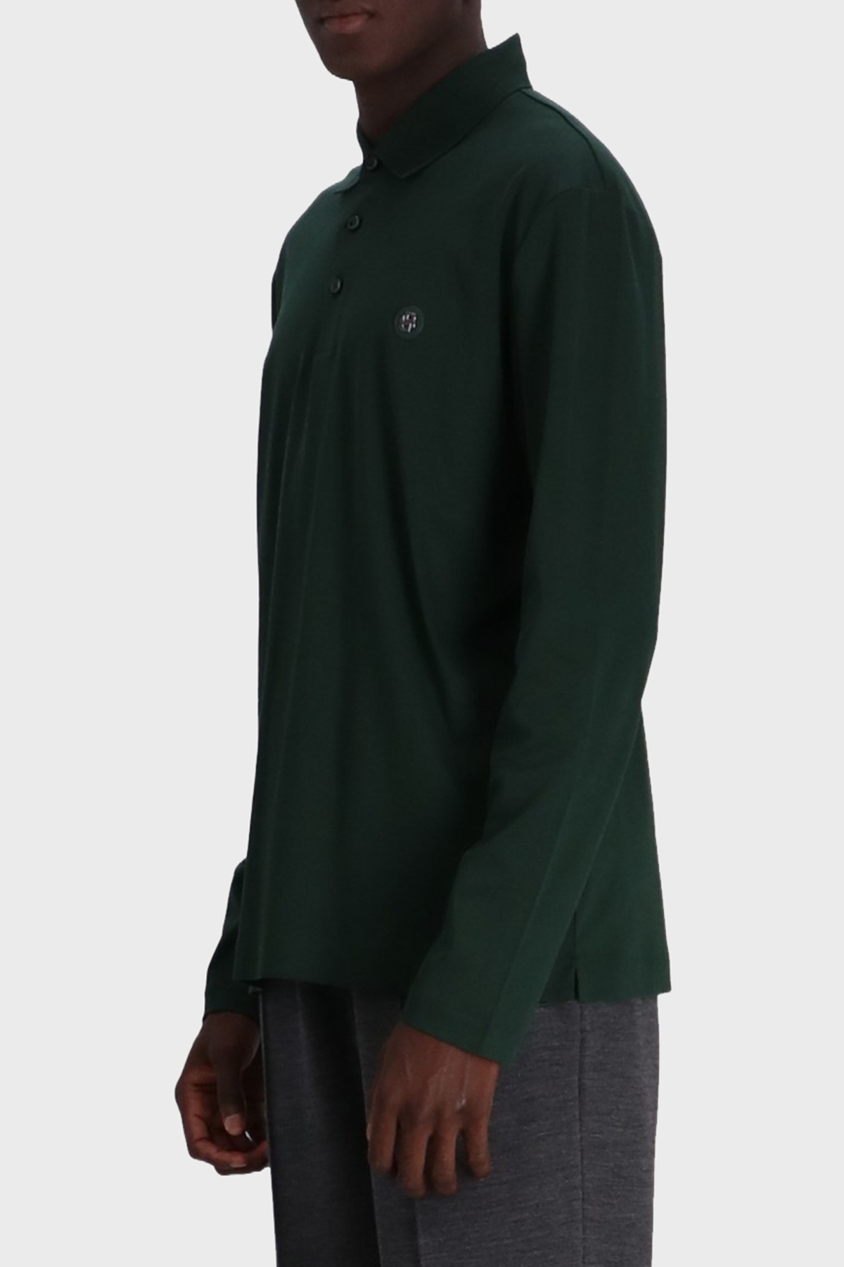 Boss Pamuklu Regular Fit Düğmeli Polo Yaka Erkek Sweat 50523917 385 YEŞİL