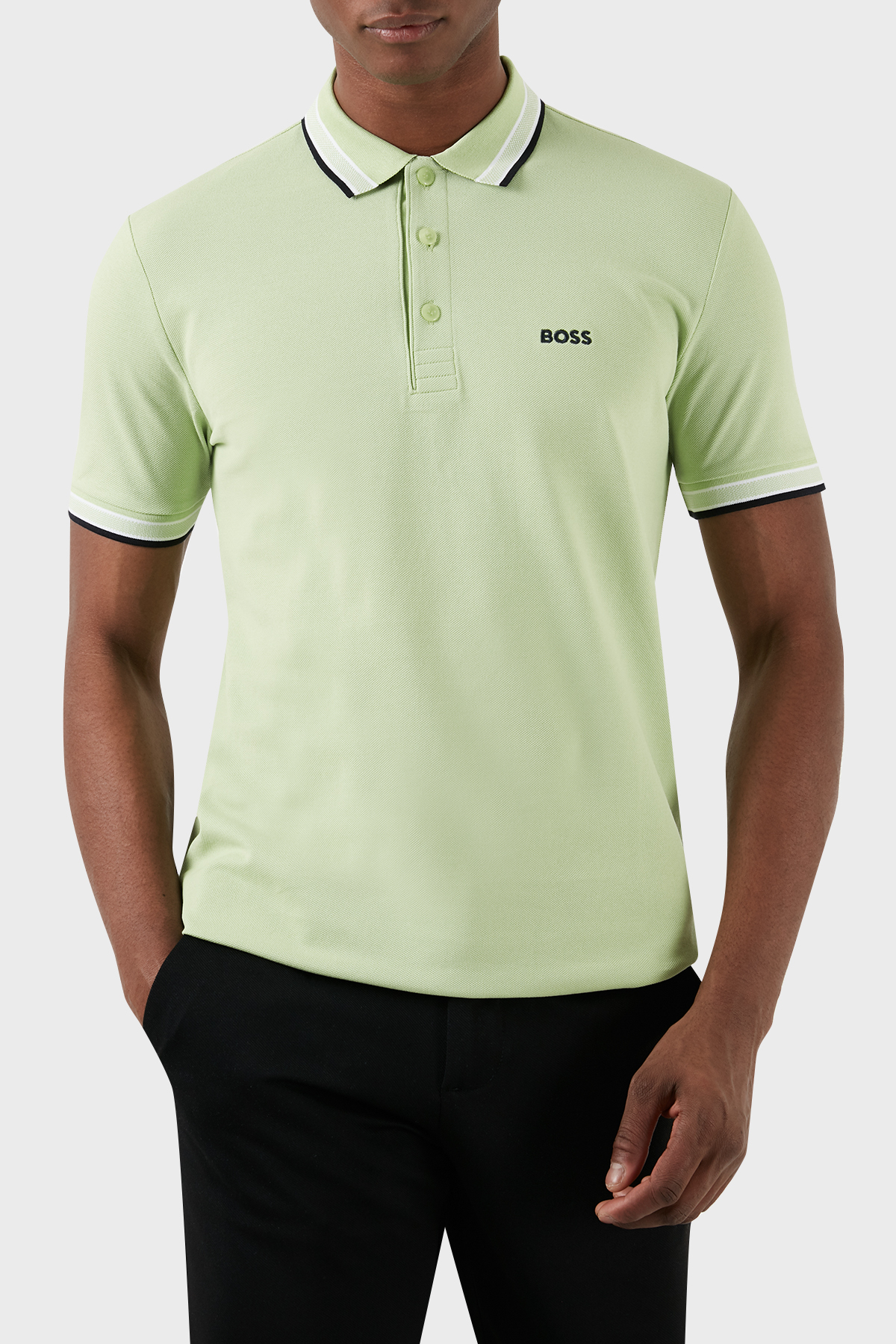 Boss Pamuklu Regular Fit Erkek Polo Yaka T Shirt 50469055 348 YEŞİL