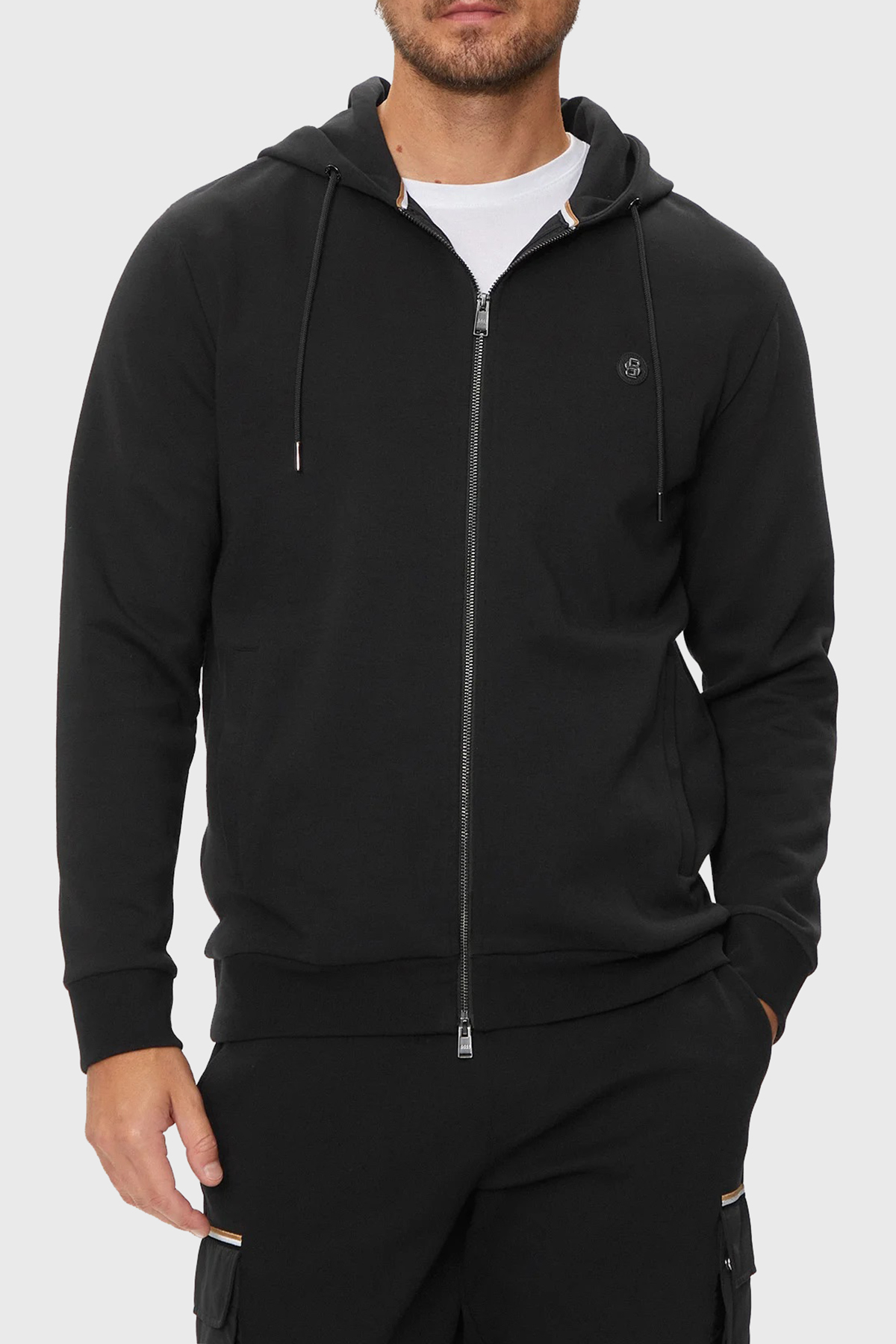 Boss Pamuklu Regular Fit Kapüşonlu Erkek Sweat 50520303 001 SİYAH