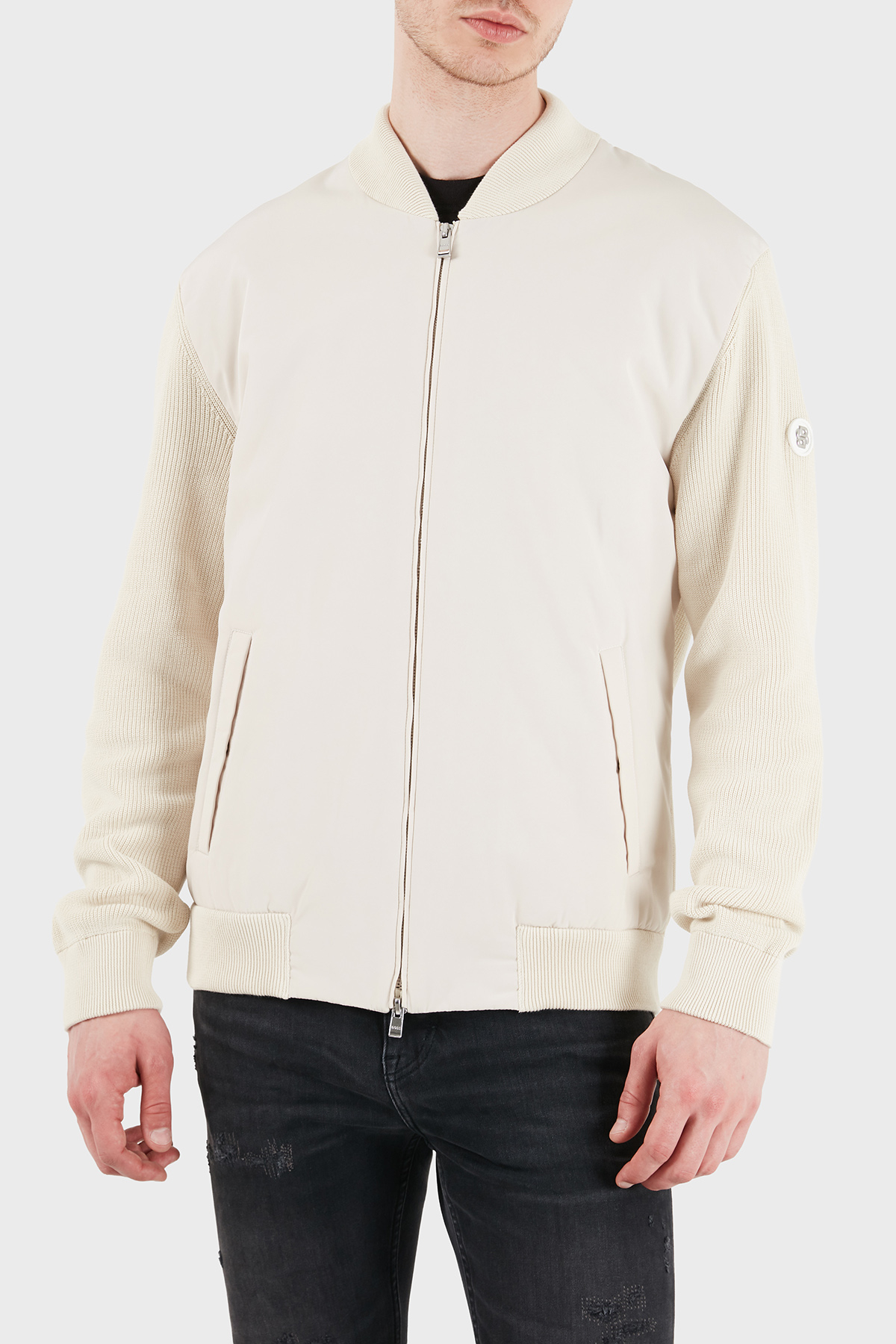 Boss Pamuklu Regular Fit Kolej Yaka Fermuarlı Erkek Mont 50556325 131 BEJ