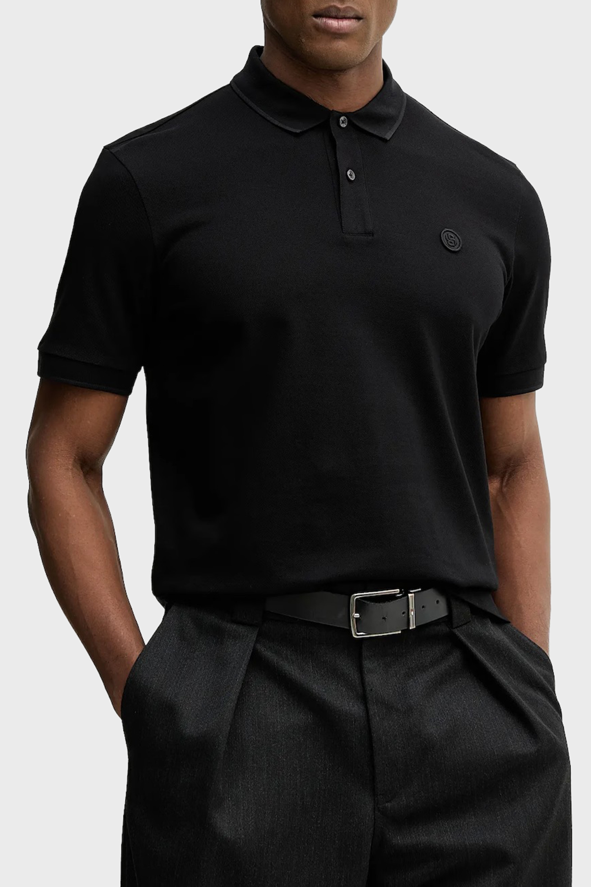 Boss Pamuklu Regular Fit Logolu Düğmeli Erkek Polo 50555300 001 SİYAH