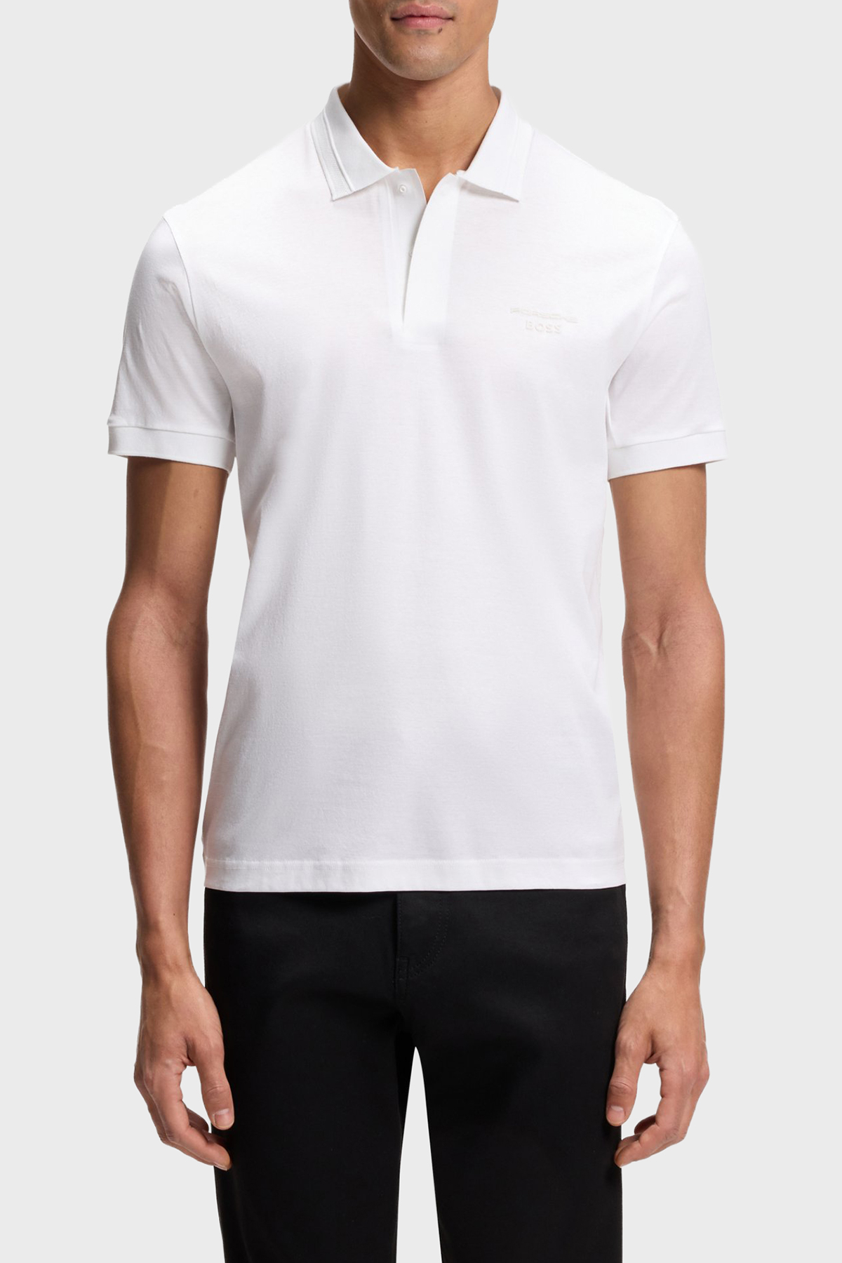 Boss Pamuklu Regular Fit Logolu Düğmeli Erkek Polo 50559801 100 BEYAZ