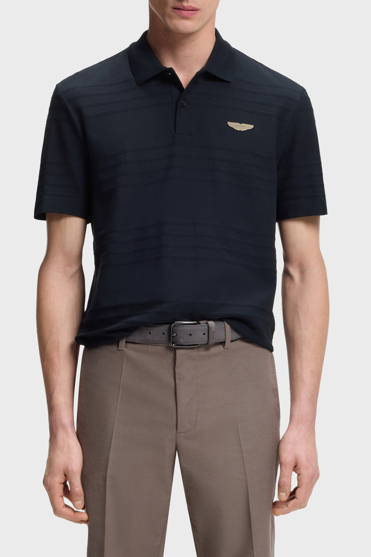 Boss Pamuklu Regular Fit Logolu Kısa Kollu Düğmeli Erkek Polo 50556174 404 LACİVERT