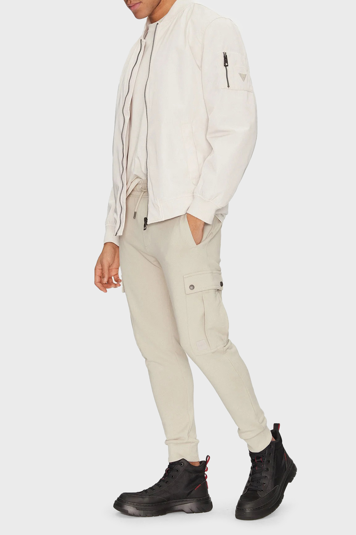 Boss Pamuklu Regular Fit Normal Bel Ribanalı Paça Jogger Erkek Pantolon 50542917 271 BEJ