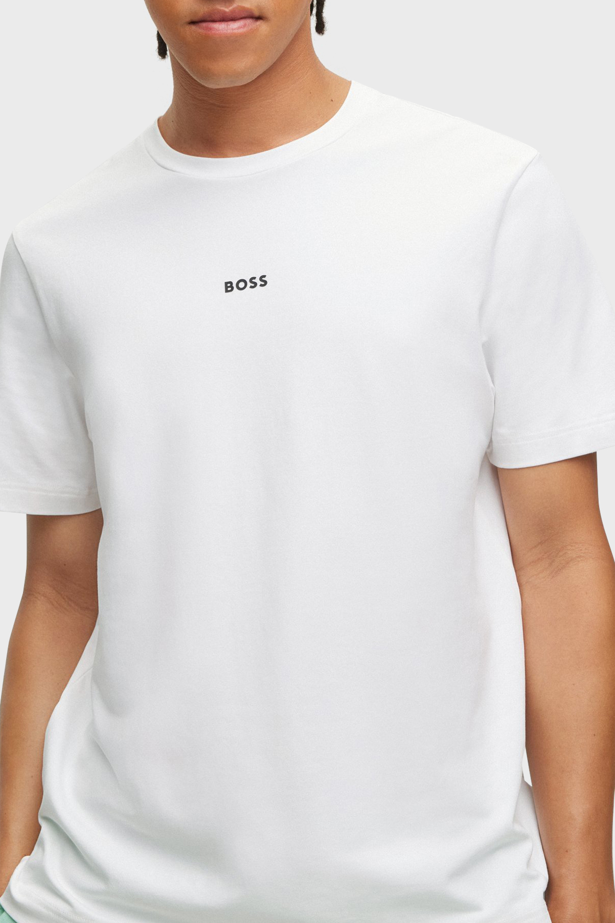 Boss Pamuklu Relaxed Fit Bisiklet Yaka Erkek T Shirt S