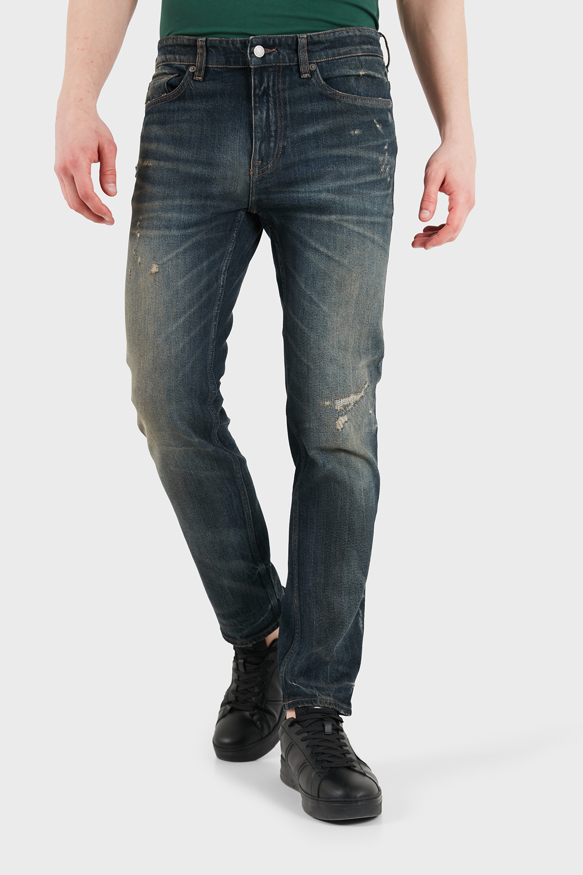 Boss Pamuklu Slim Fit Dar Paça Jeans Erkek Kot Pantolon 50553427 405 LACİVERT