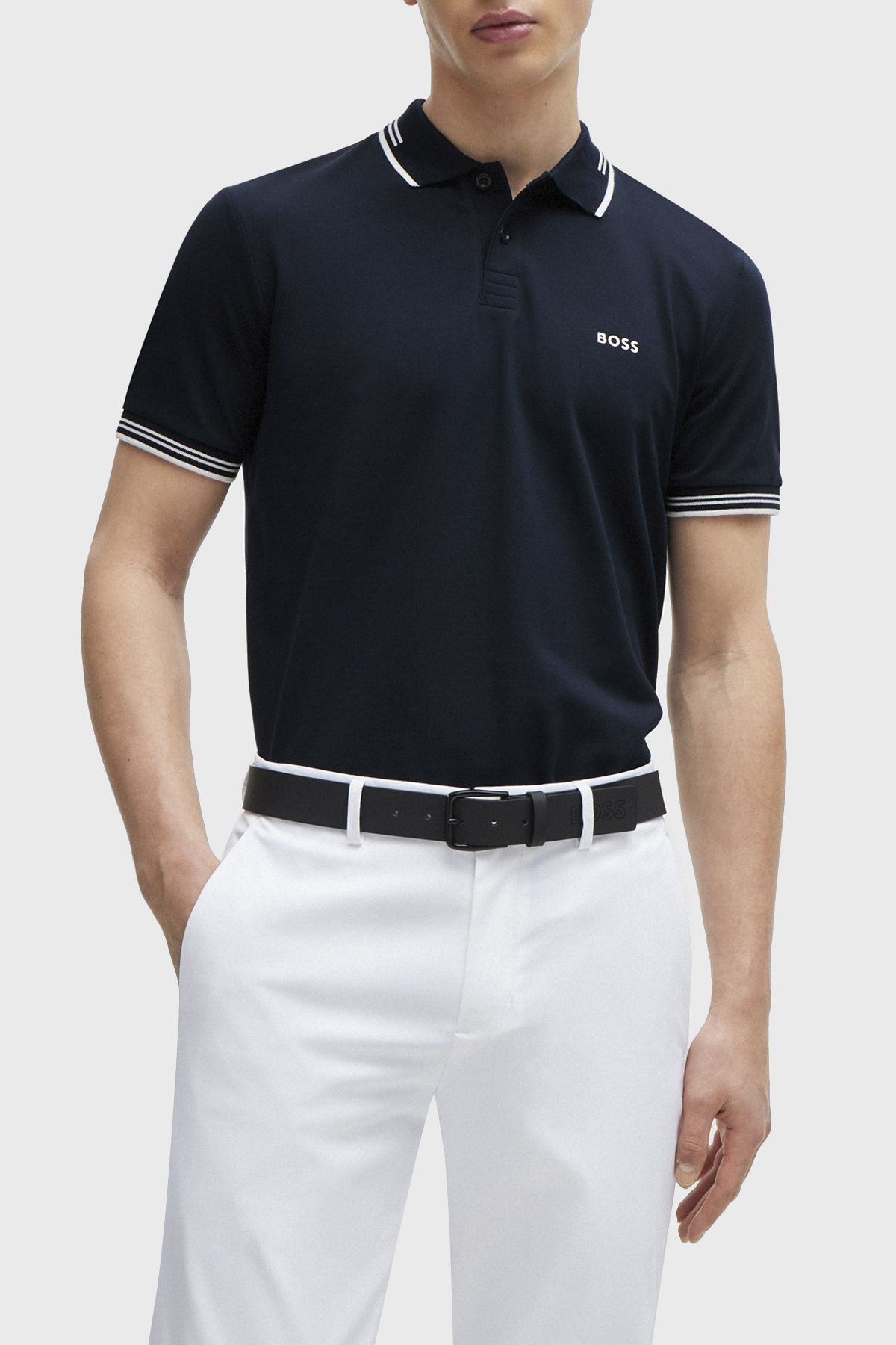 Boss Pamuklu Slim Fit Düğmeli Erkek Polo Yaka T Shirt 50506193 402 LACİVERT