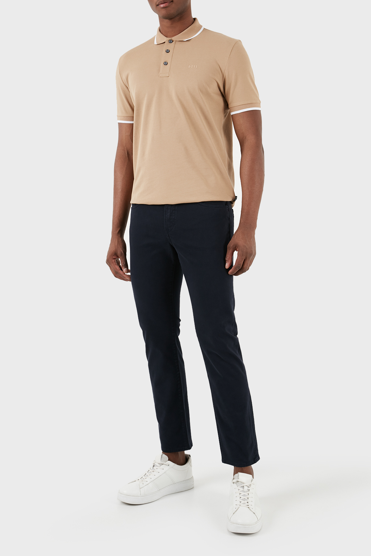 Boss Pamuklu Slim Fit Düz Paça Jeans Erkek Kot Pantolon 50495370 404 LACİVERT