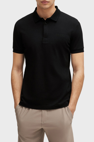 Boss Pamuklu Slim Fit Erkek Polo Yaka T Shirt 50512892 001 SİYAH - Boss