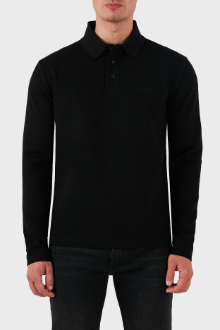 Boss Pamuklu Slim Fit Logolu Erkek Polo Yaka Sweat 50524620 001 SİYAH - Boss