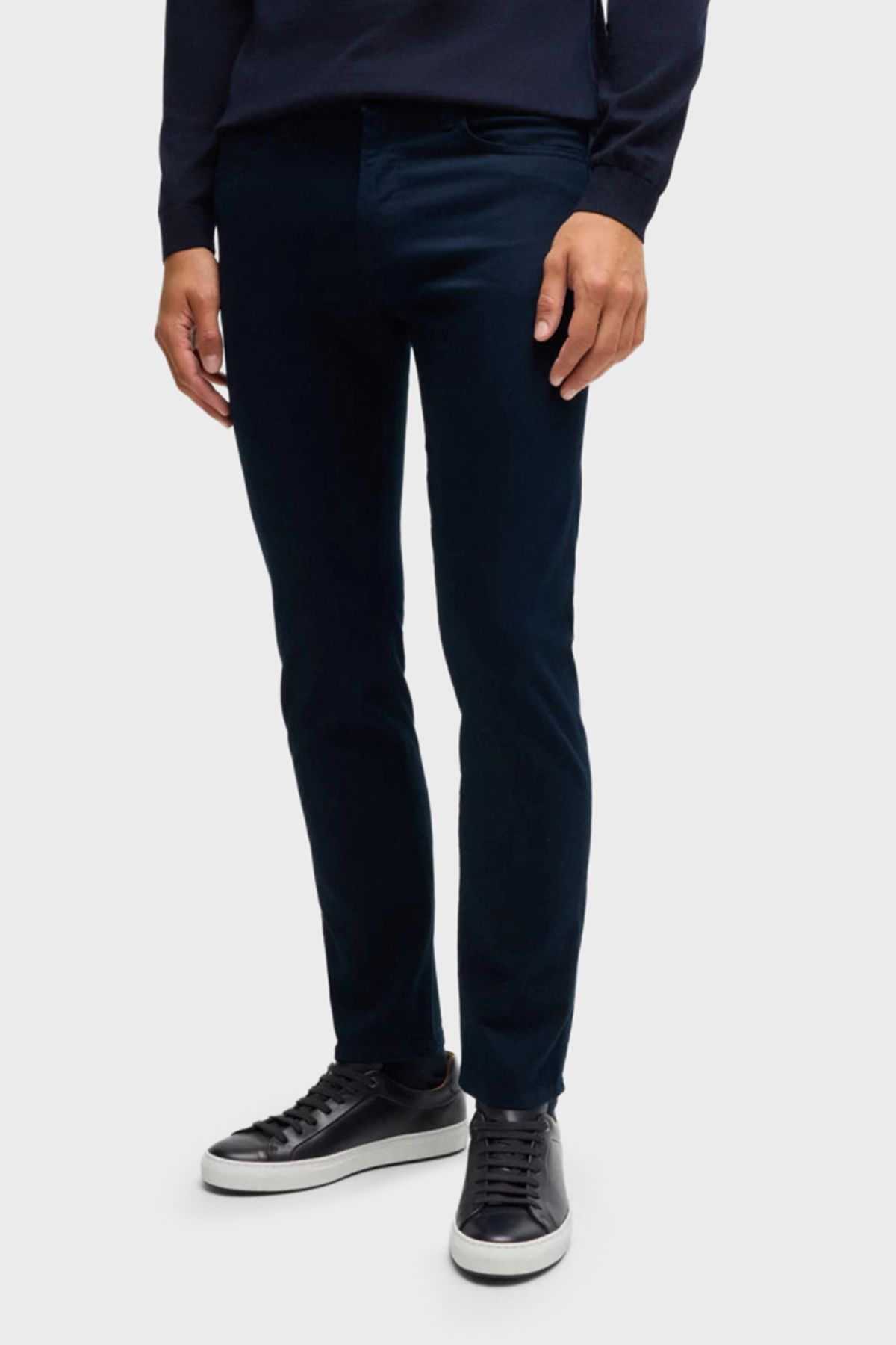 Boss Pamuklu Slim Fit Normal Bel Dar Paça Erkek Pantolon 50524431 404 LACİVERT