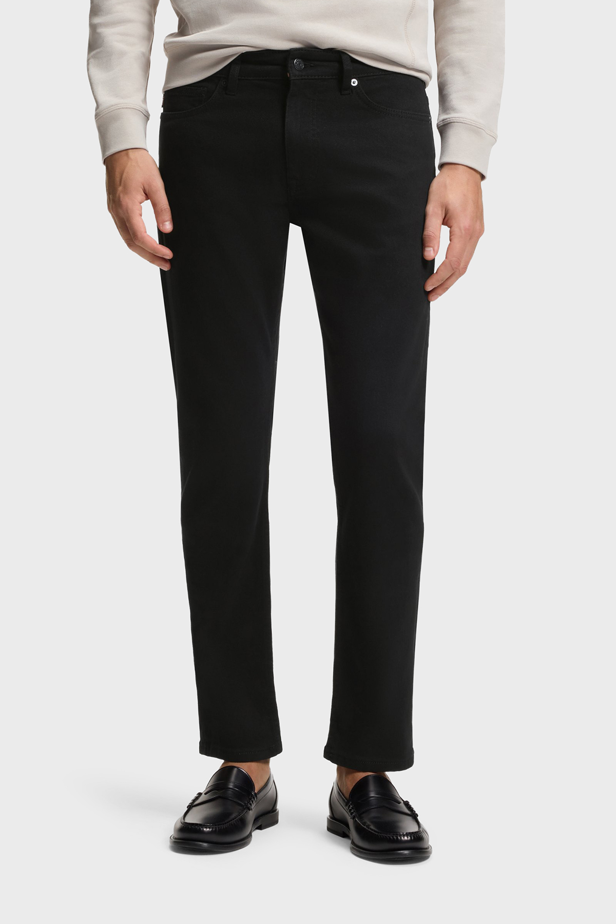 Boss Pamuklu Slim Fit Normal Bel Dar Paça Jeans Erkek Kot Pantolon 50521261 003 SİYAH