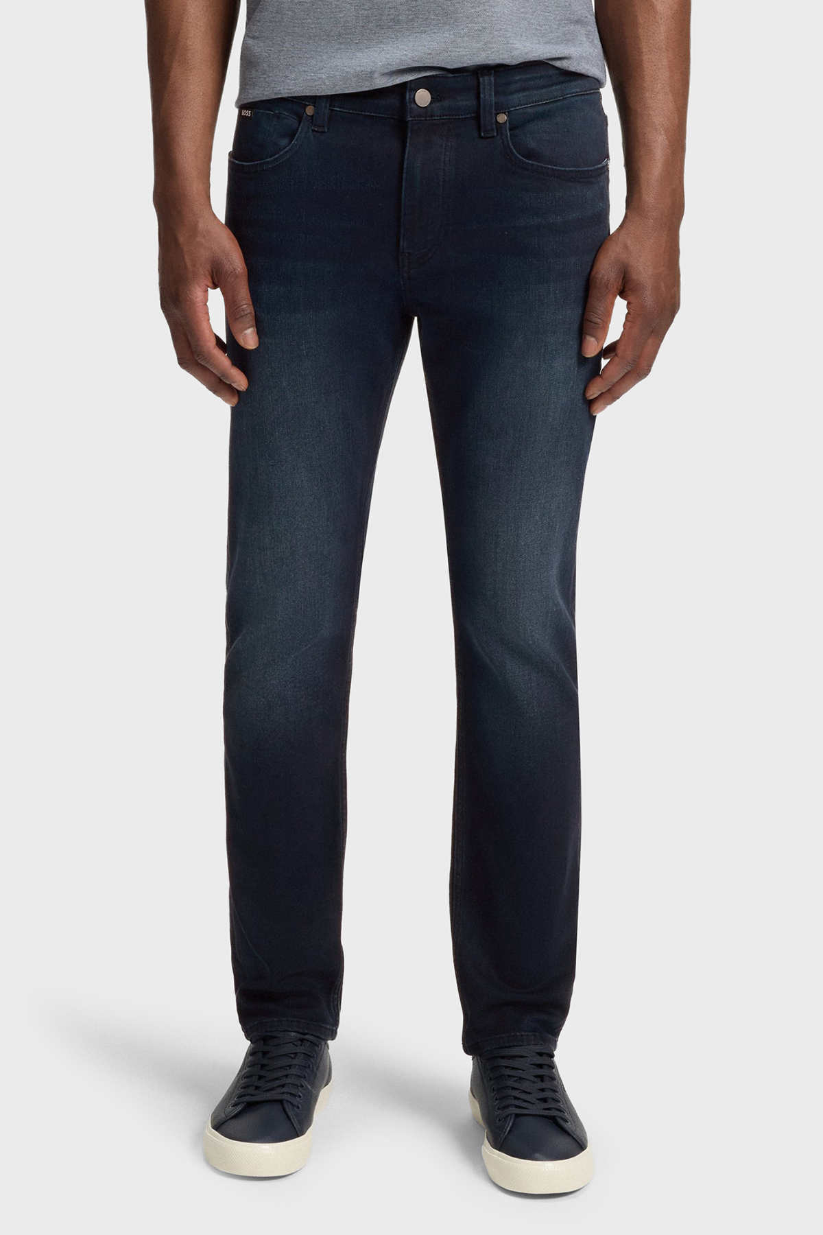 Boss Pamuklu Slim Fit Normal Bel Dar Paça Jeans Erkek Kot Pantolon 50544927 412 LACİVERT